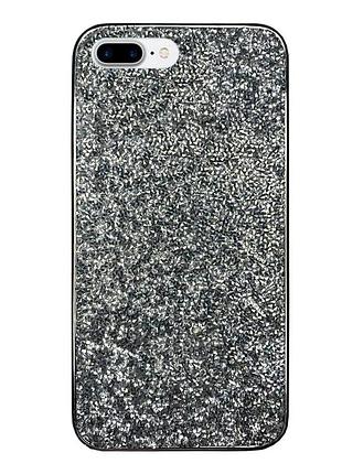 Чехол silicone diamond the bling world case для iphone 7 plus (01) silver серебро