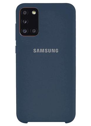 Чохол silicone case для samsung premium m51 dark blue (08) темно-синій