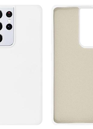 Чохол silicone case camera protective для samsung s22 ultra (09) білий white