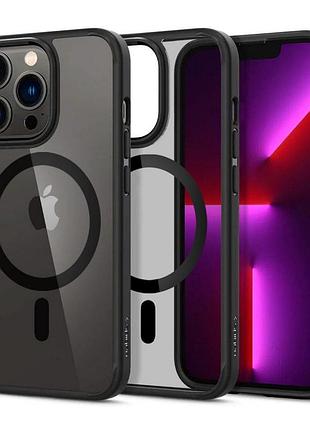 Чехол spigen crystal black with magsafe для iphone 13 pro max