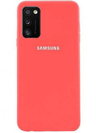 Чехол silicone case для samsung premium a41 coral (12) коралловый