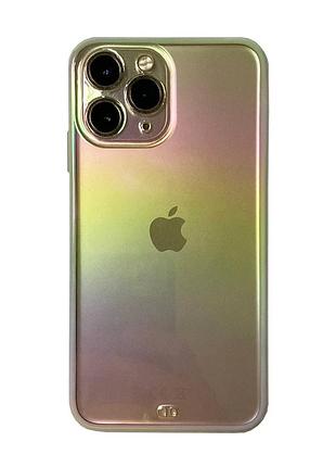 Чехол прозрачный premium rainbow для iphone 12 pro