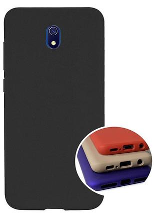 Чехол silicone full case для xiaomi redmi 8a (25) black черный