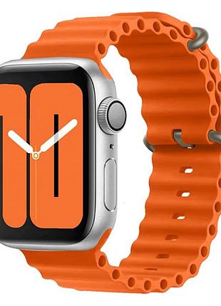 Ремешок для apple watch ocean band 38mm/40mm/41mm (orange) оранжевый