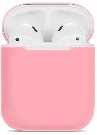 Чохол silicone case slim для airpods pink (05) рожевий