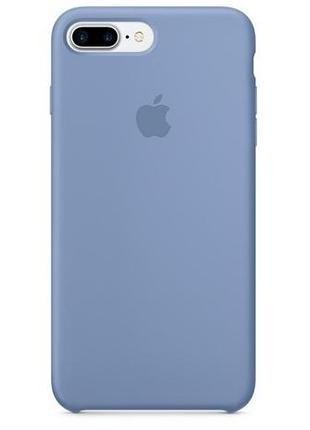 Чохол silicone case для iphone 8 plus azure синій