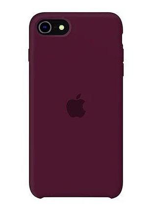 Чехол silicone case se 2020 marsala марсала