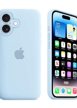 Чохол із захистом камери kassel silicone camera protective для iphone 16 (43) блакитний sky blue