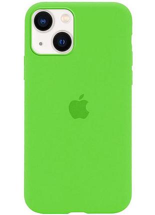 Чехол silicone full case для iphone 13 lime green (16) салатовый