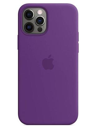 Чехол silicone case для iphone 12 pro purple фиолетовый