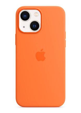 Чехол silicone full case для iphone 14 orange (21) оранжевый