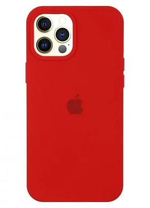 Чохол silicone case для iphone 12 pro red червоний
