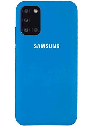 Чехол silicone case для samsung premium m31s blue (16) синий