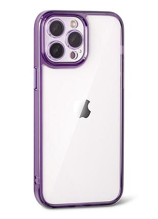 Чохол acrylic case lens protection для iphone 15 pro — elderberry