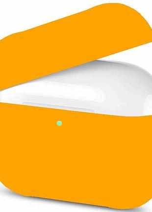 Чехол silicone case slim для airpods pro papaya (34) оранжевый
