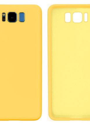 Чохол silicone case camera protective для samsung s8 plus (20) жовтий yellow