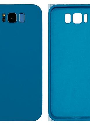 Чохол silicone case camera protective для samsung s8 plus (16) синій blue