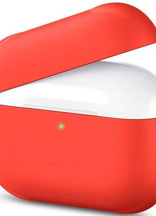 Чехол silicone case slim для airpods pro red (24) красный