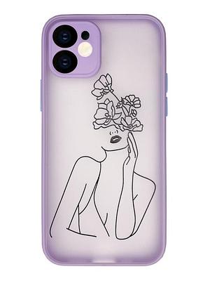 Чехол противоударный для iphone 11 (11) girlflowers девушка цветы