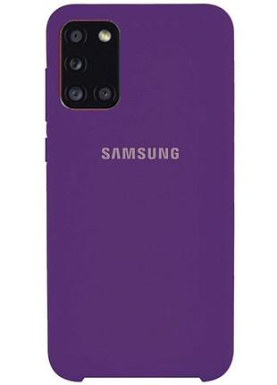 Чехол silicone case для samsung premium m31s purple (14) фиолетовый