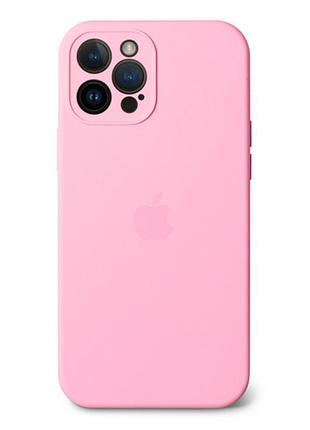 Чехол silicone case full camera protective для iphone 15 pro max - pink