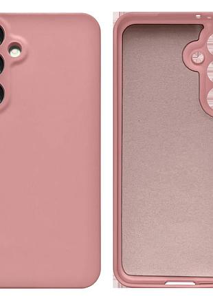 Чехол силиконовый full camera protective для samsung s24fe (18) pink sand песочно-розовый