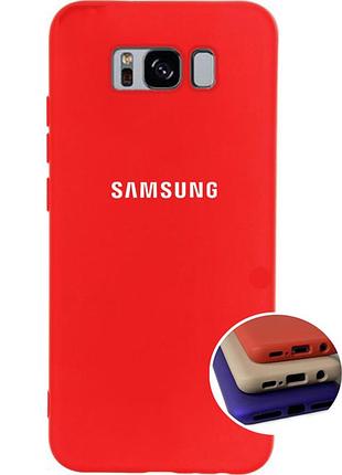 Чохол silicone full case для samsung s8 (24) red червоний
