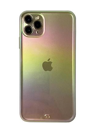 Чохол прозорий premium rainbow для iphone 11 pro