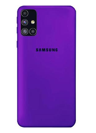 Чохол silicone case для samsung premium m51 ultraviolet (07) фіолетовий