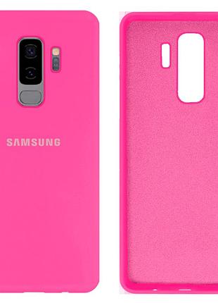Чохол силіконовий full протиударний premium для samsung s9+ (21) shiny pink яскраво-рожевий