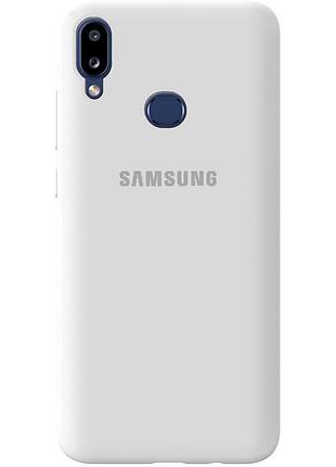 Чохол silicone case для samsung a10s (22) white білий
