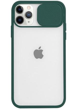 Чехол hide camera matte для iphone 11 pro (07) forest green зеленый