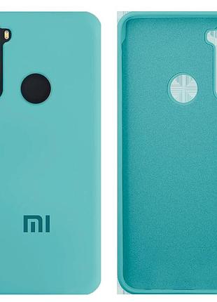 Чехол силиконовый full противоударный premium для xiaomi redmi note 8t (2) sea blue морская волна