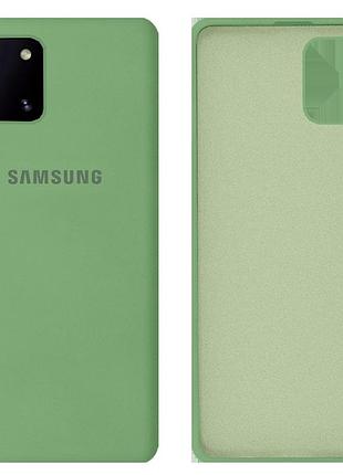 Чохол силіконовий full протиударний premium для samsung note10lite/a81/m60s (19) mint м'ятний