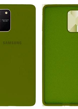 Чохол силіконовий full протиударний premium для samsung s10 lite (25) army green хакі
