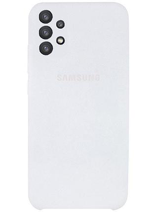 Чехол silicone case camera protective для samsung a13 4g white (22) белый