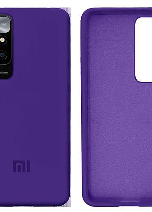 Чехол силиконовый full противоударный premium для xiaomi redmi 10 (7) ultraviolet ультрафиолетовый