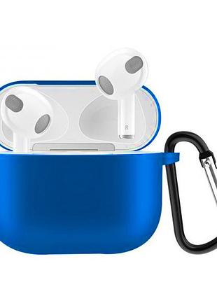 Чехол silicone soft case carabine airpods 3 (46) navy blue