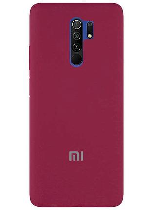 Чохол silicone case premium для xiaomi redmi 9 marsala (23) марсала