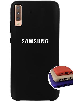 Чохол silicone full case для samsung a71 (25) black чорний