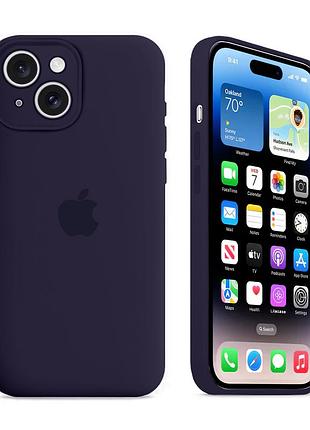 Чехол с защитой камеры kassel silicone camera protective для iphone 14 (77) фиолетовый new purple