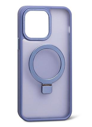 Чохол frosted case magsafe ring для iphone 13 pro max — sierra blue