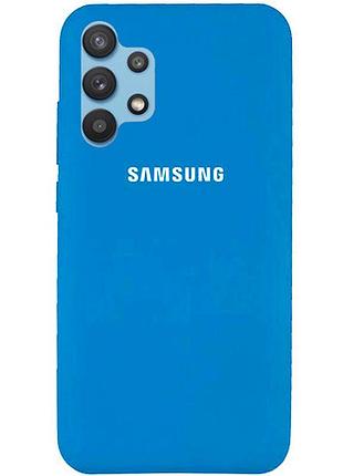 Чохол silicone case для samsung premium a32 blue (16) синій