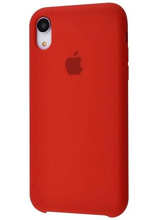 Чехол silicone case для iphone xr red красный