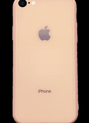 Чохол скляний glass case для iphone 7 (07) orange жовтогарячий