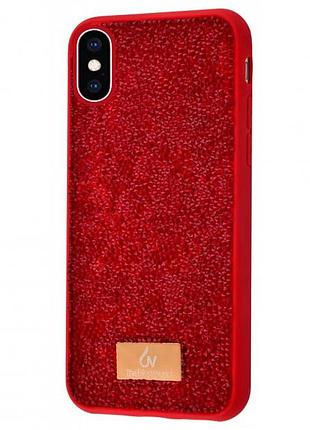 Чохол diamond the bling world case для iphone xs max (10) red червоний