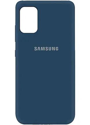 Чехол silicone case для samsung premium a03 core dark blue (08) темно синий