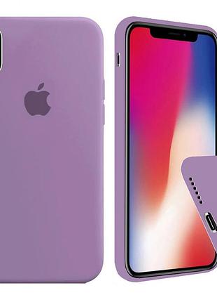 Чохол silicone full case для iphone xs max blueberry чорниця