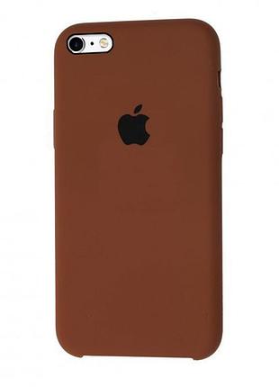 Чехол silicone case для iphone 6/6s brown шоколадный
