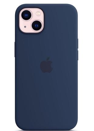 Чохол silicone full case для iphone 14 dark blue (28) темно-синій